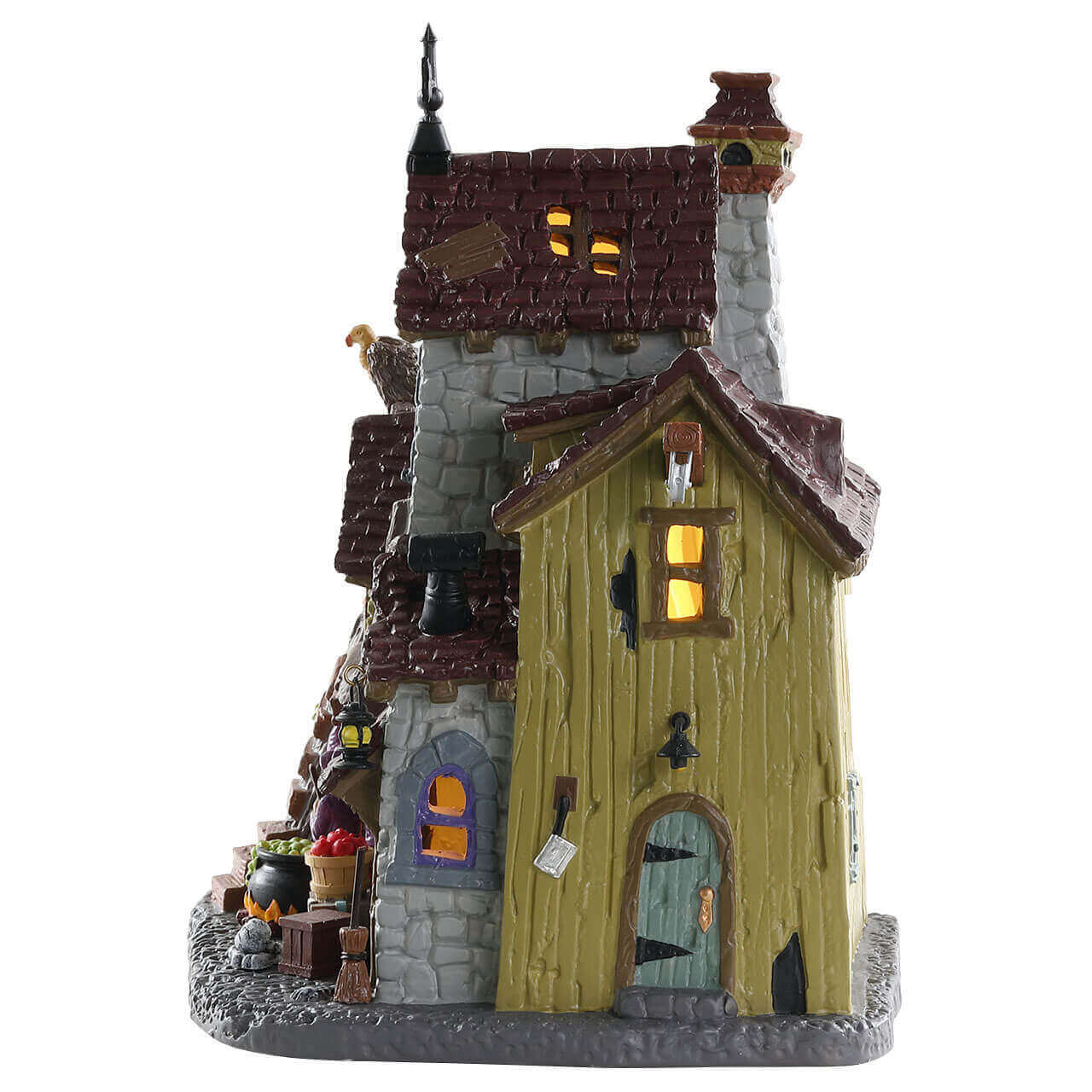 lemax-witch-and-warlock-residence-maison-hant-e-lumineuse-spooky-town image 2
