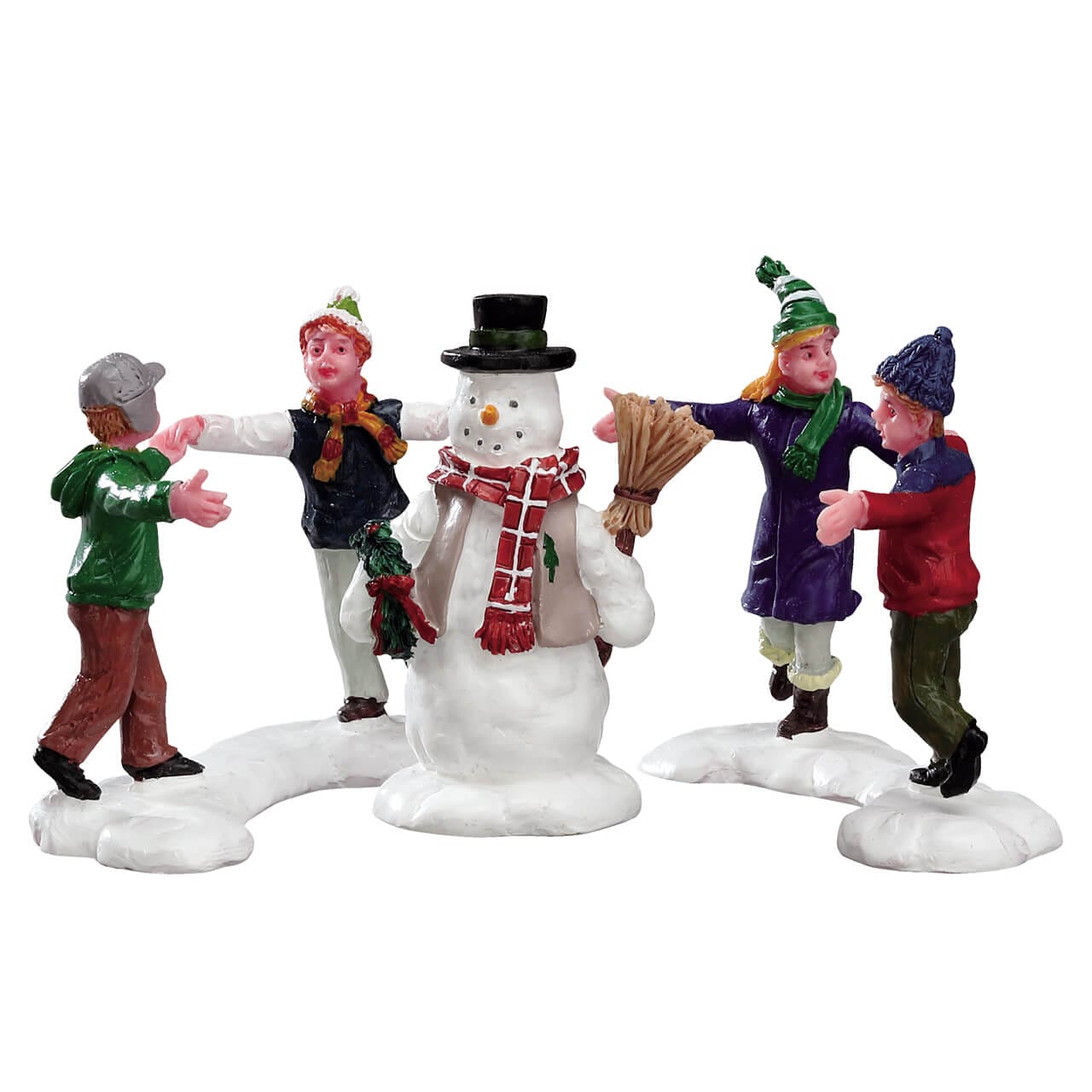 lemax-ring-around-the-snowman-set-of-3-lot-bonhommes-de-neige image 1