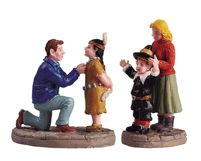 lemax-thanksgiving-players-figurines-village-miniature image 1