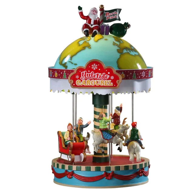 lemax-yuletide-carousel-man-ge-lumineux-musical-carnival image 1