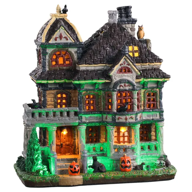 lemax-grimsbury-haunted-house-maison-hant-e-lumineuse image 1