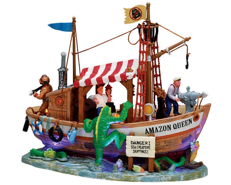 lemax-sea-creature-hunt-figurine-miniature-spooky-town image 1