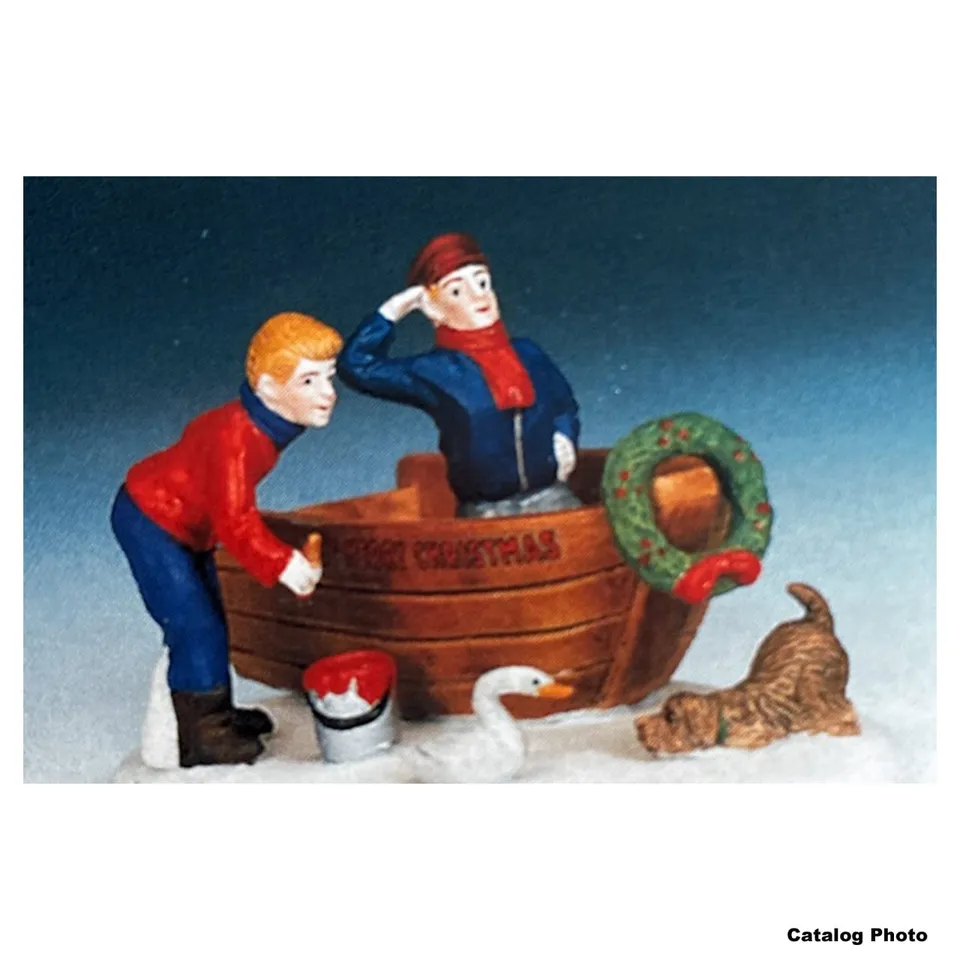 lemax-the-meeting-figurines-rencontre-village-de-no-l image 1