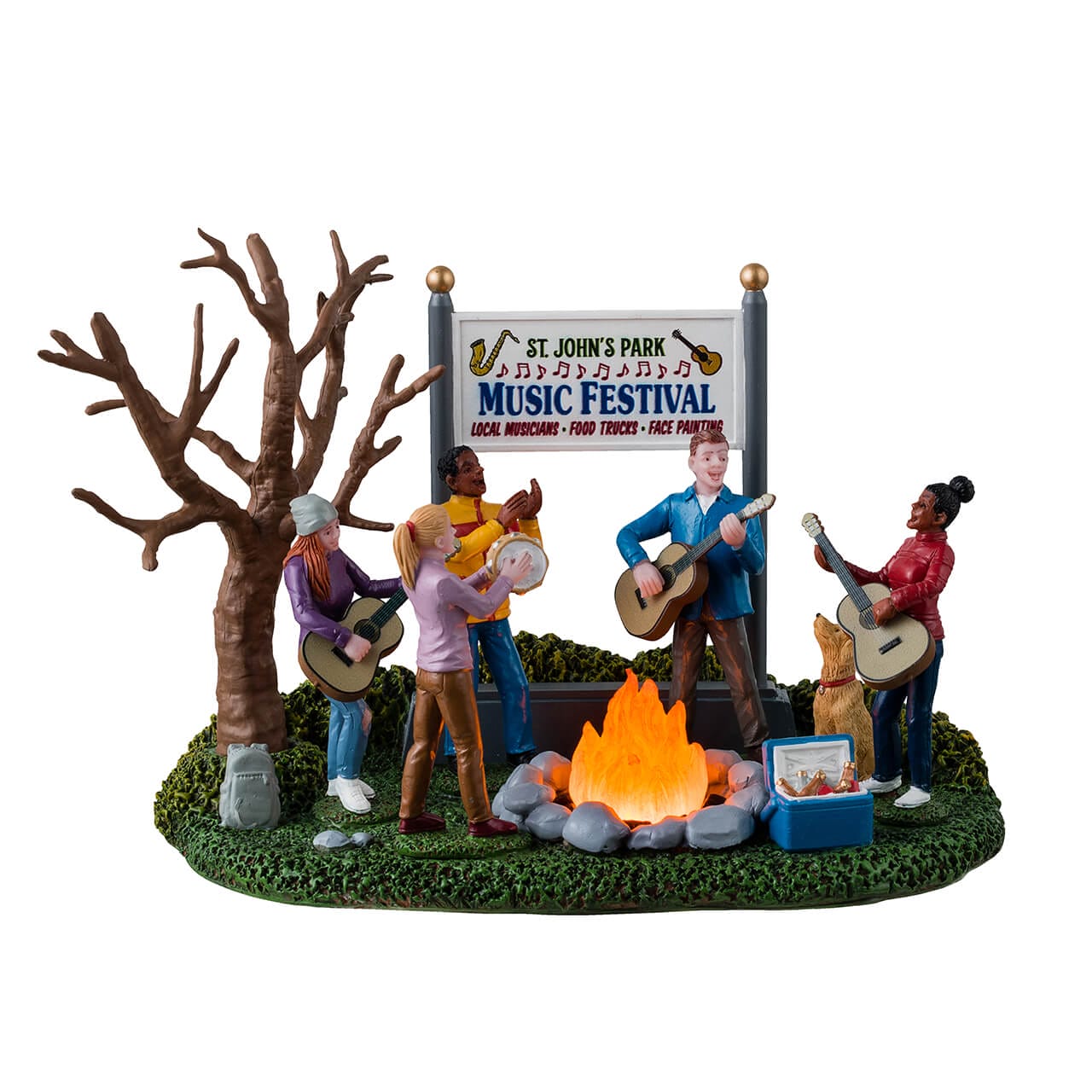 lemax-music-festival-sc-ne-miniature-lumineuse-village-de-no-l image 1