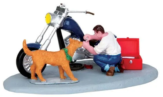 lemax-grease-monkey-figurine-village-miniature image 1