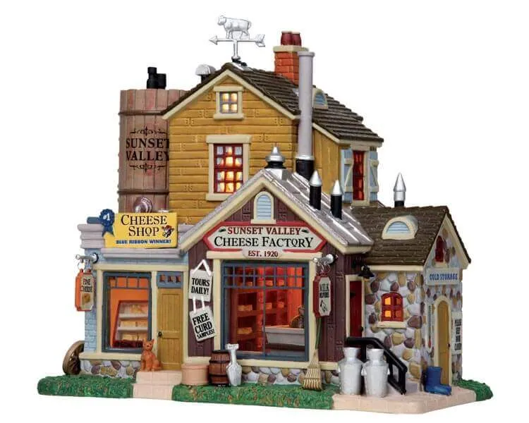 lemax-sunset-valley-cheese-factory-maison-miniature-lumineuse-village image 1