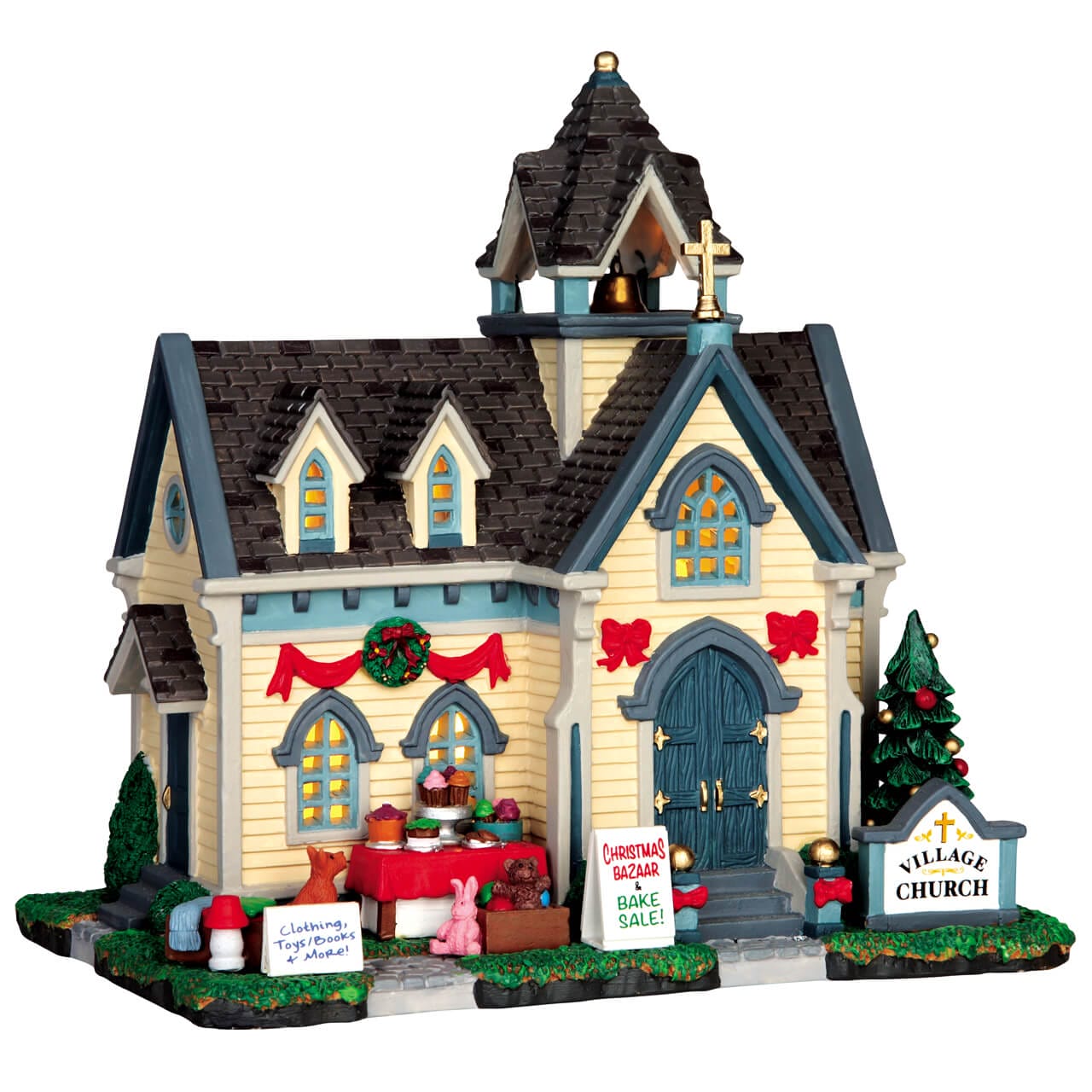 lemax-village-church-glise-miniature-lumineuse-village-de-no-l image 1