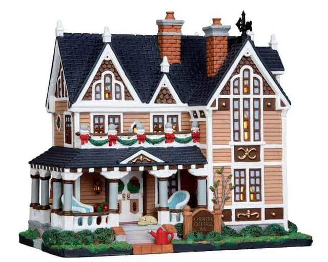 lemax-country-cottage-inn-maison-miniature-lumineuse-village-de-no-l image 1