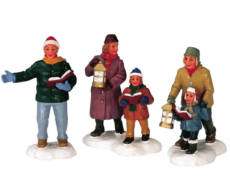 lemax-neighborhood-carolers-figurines-chanteurs-de-no-l-village-miniature image 1