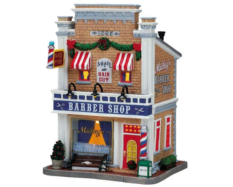 lemax-mickey-s-barber-shop-boutique-barbier-village image 1