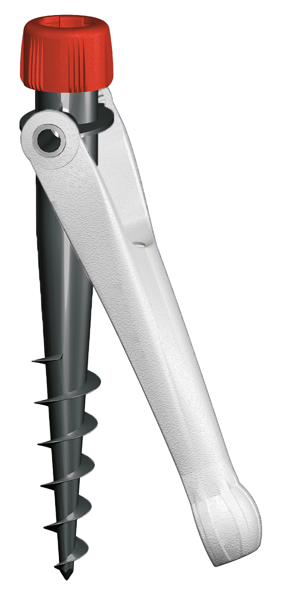 krinner-vario-drill-support-parasol-blanc-ancre-au-sol-spirale image 3