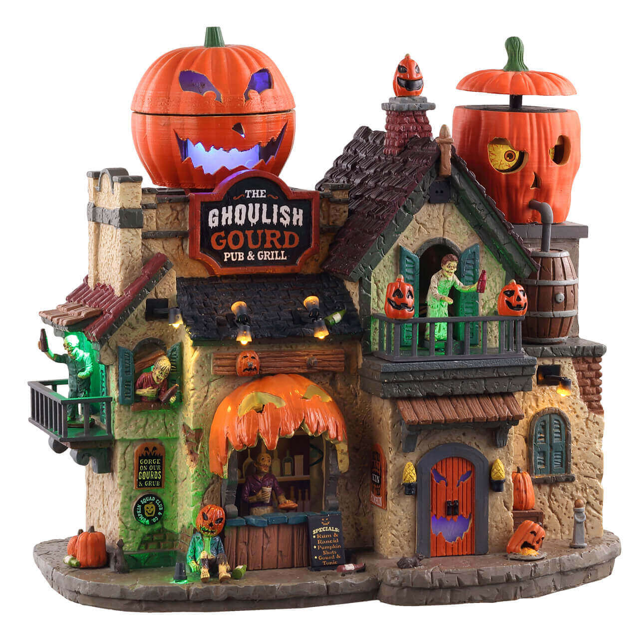 lemax-the-ghoulish-gourd-pub-grill-b-timent-lumineux-spooky-town image 1