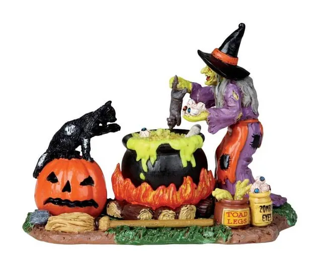 lemax-fluffy-s-halloween-dinner-figurine-halloween-spooky-town image 1