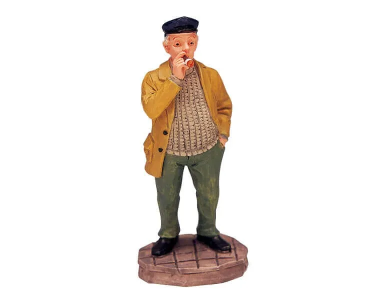 lemax-smoking-man-figurine-miniature-pour-village-de-no-l image 1