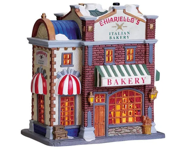 lemax-chiariello-s-italian-bakery-boulangerie-miniature-lumineuse image 1