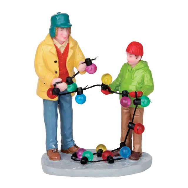 lemax-stringing-lights-figurine-village-de-no-l image 1