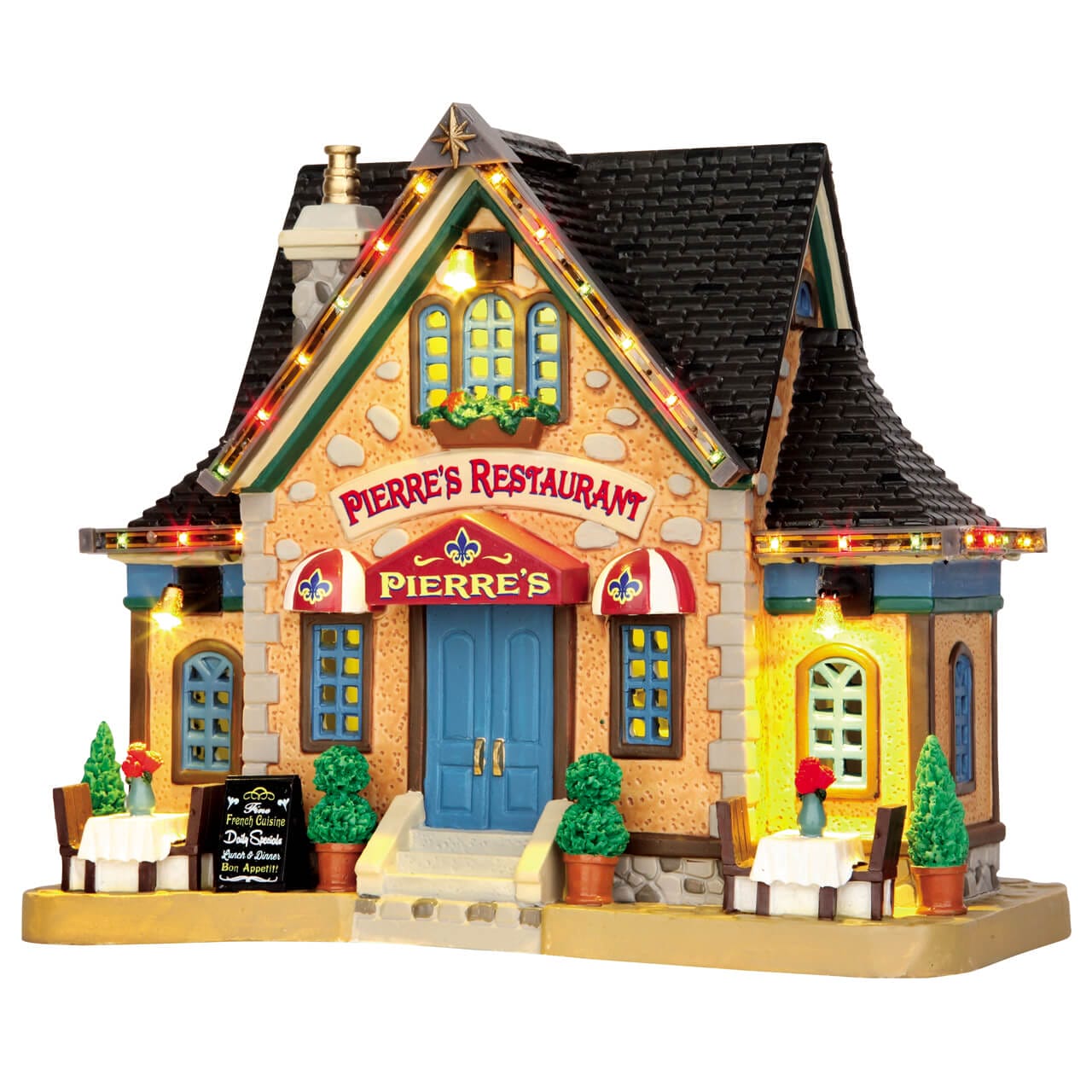 lemax-pierre-s-restaurant-restaurant-miniature-lumineux image 1