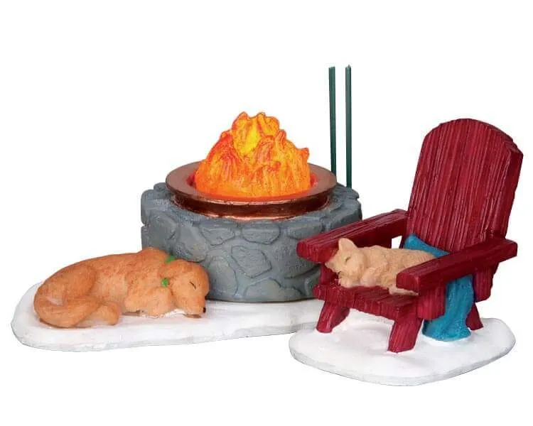 lemax-lodge-fire-pit-d-cor-feu-de-camp image 1