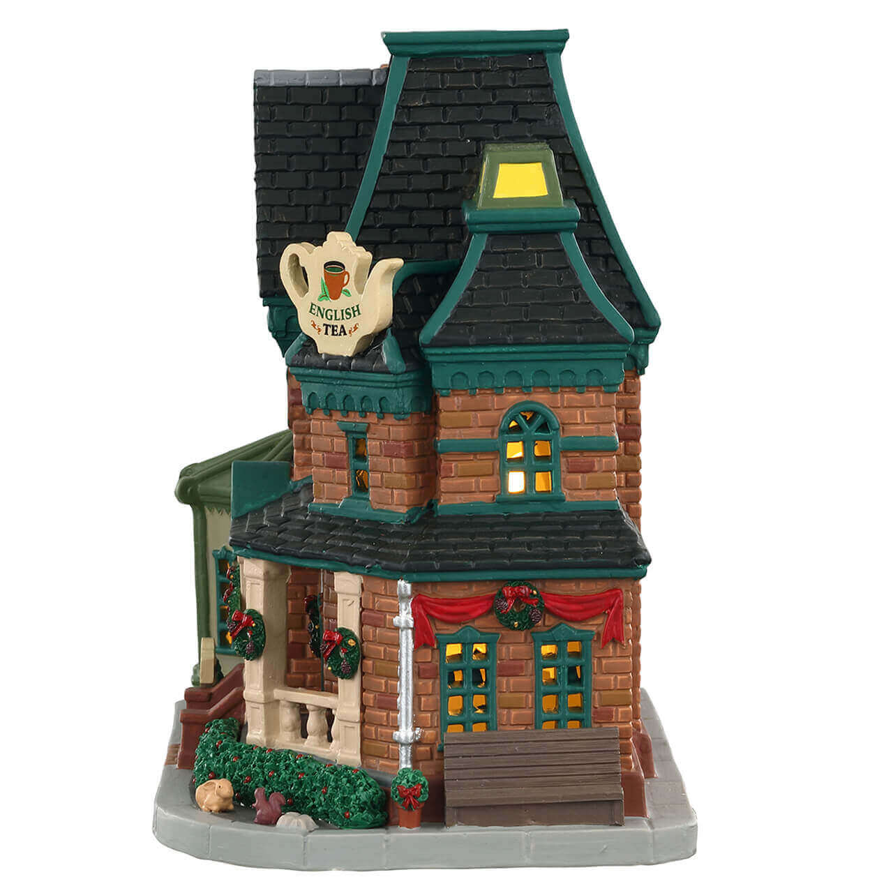 lemax-primrose-inn-auberge-miniature-lumineuse-caddington-village image 3