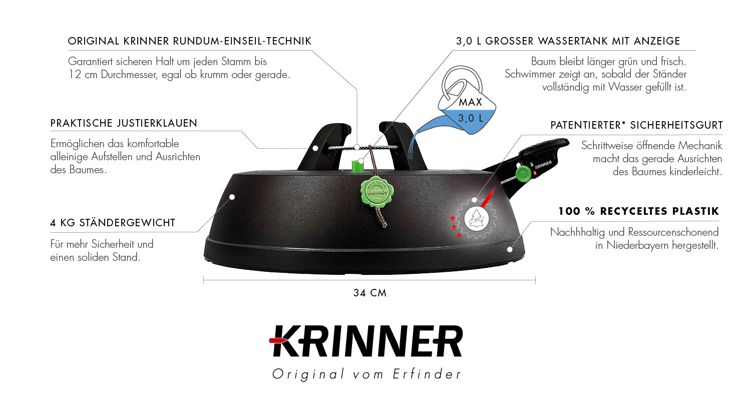 krinner-green-line-comfort-grip-s-pied-de-sapin-2-3-m-r-servoir-3-l image 6