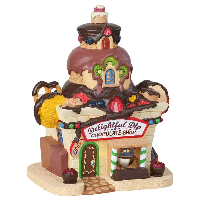 lemax-delightful-dip-chocolate-shop-chocolaterie-sugar-n-spice image 1