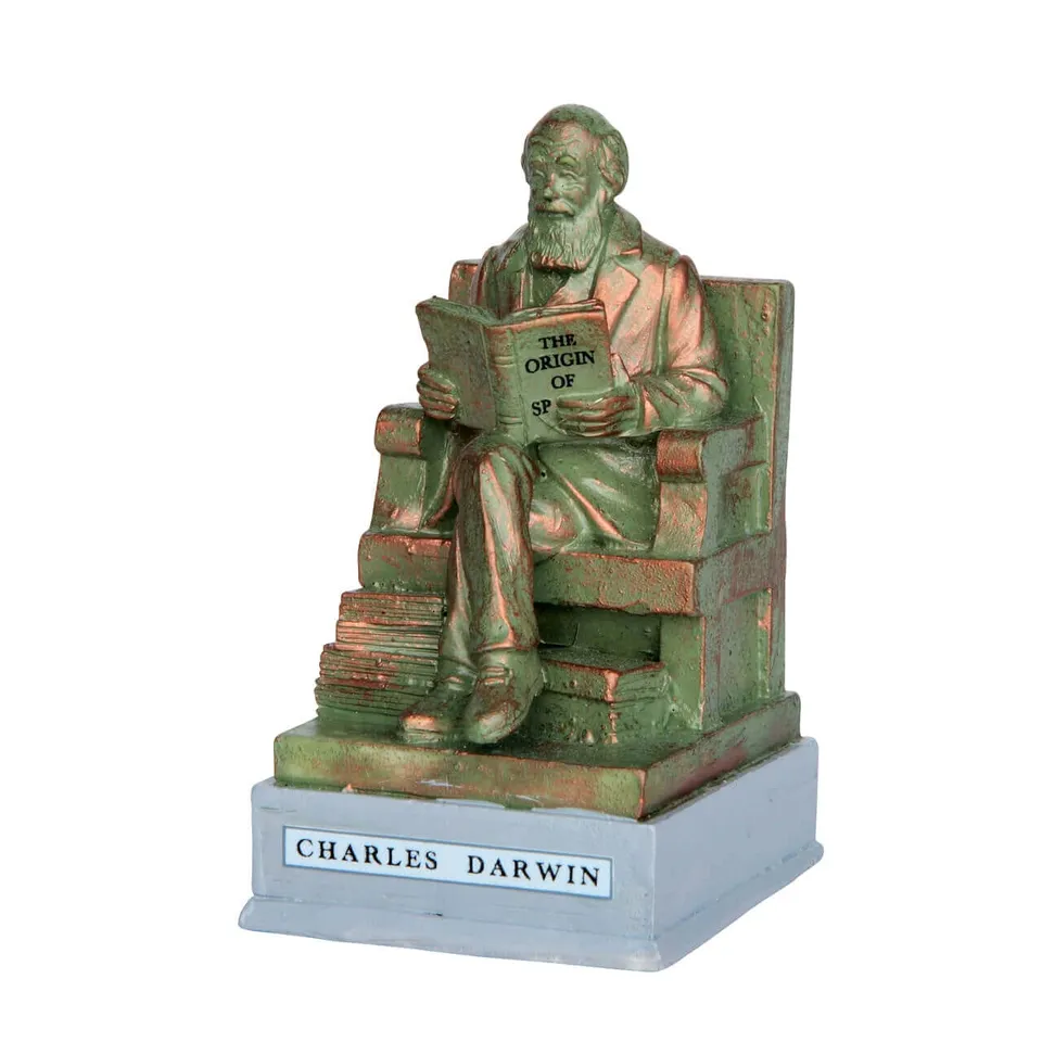 lemax-park-statue-charles-darwin-statue-miniature-pour-village-de-no-l image 1