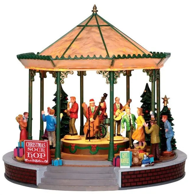 lemax-christmas-sock-hop-sc-ne-anim-e-danse-et-orchestre image 1