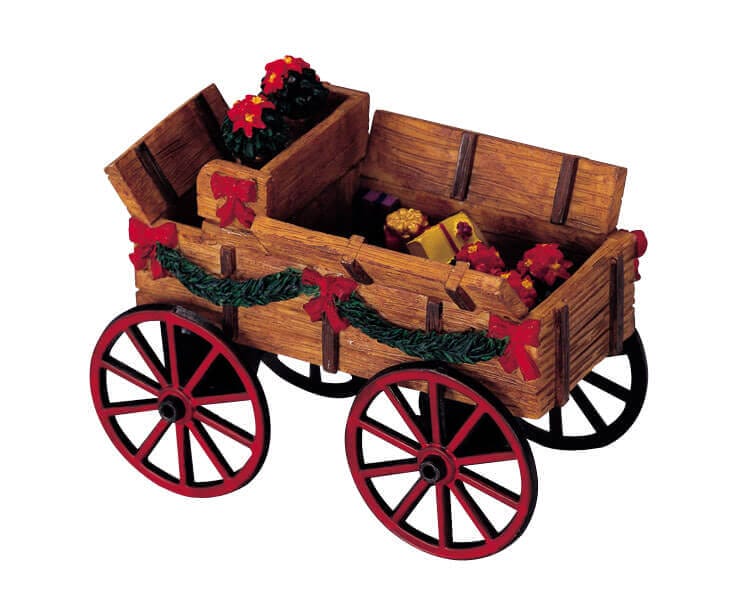 lemax-decorative-buckboard-chariot-d-coratif-miniature-pour-village-de-no-l image 1