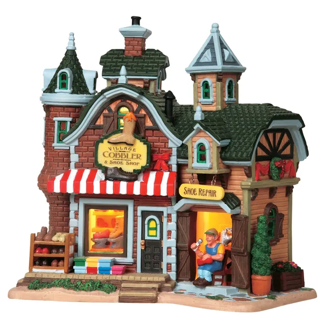 lemax-village-cobbler-shoe-shop-cordonnerie-lumineuse image 1