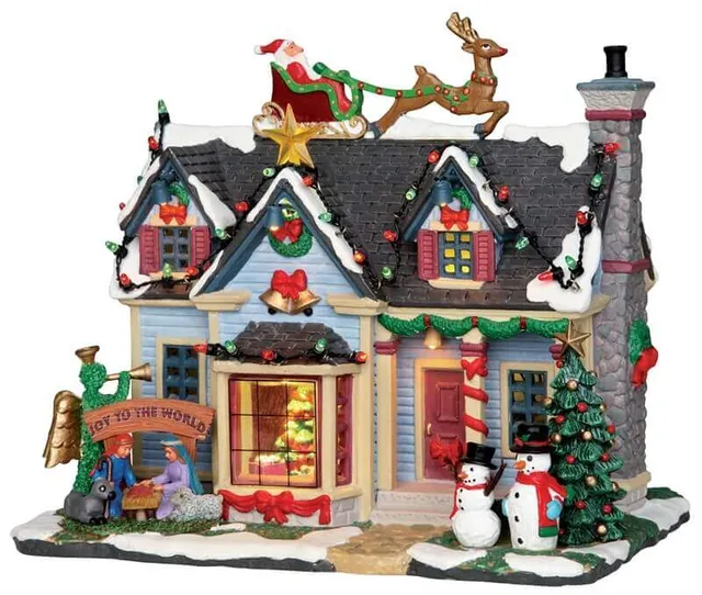 lemax-best-decorated-house-maison-lumineuse-guirlandes-clignotantes image 1