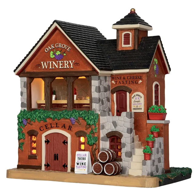 lemax-oak-grove-winery-b-timent-lumineux-village-miniature image 1