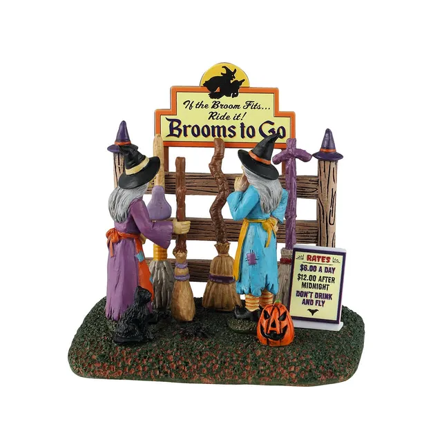 lemax-brooms-to-go-boutique-sorci-res-spooky-town-lumineuse image 1
