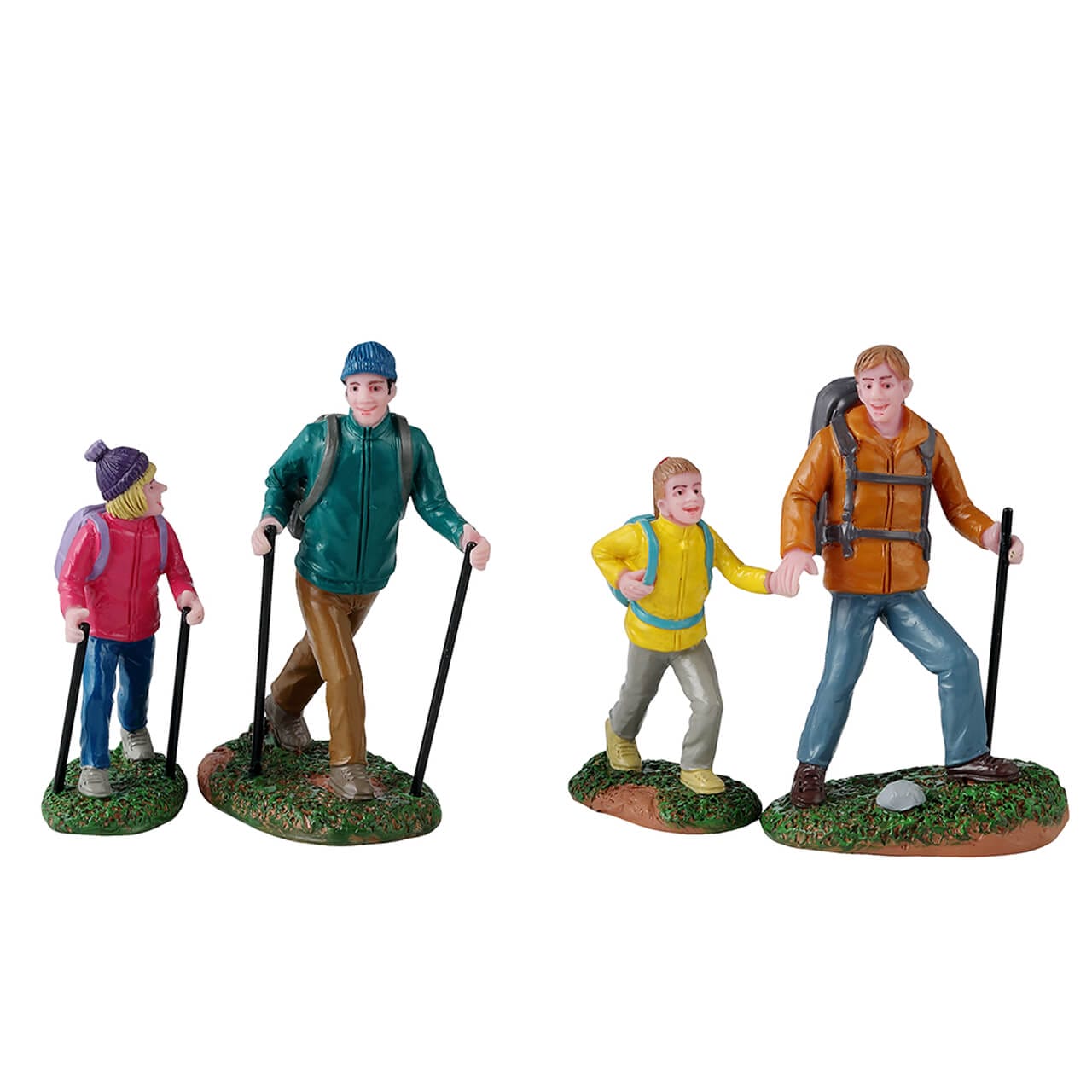 lemax-father-and-daughter-hikers-figurines-randonneurs-vail-village image 2