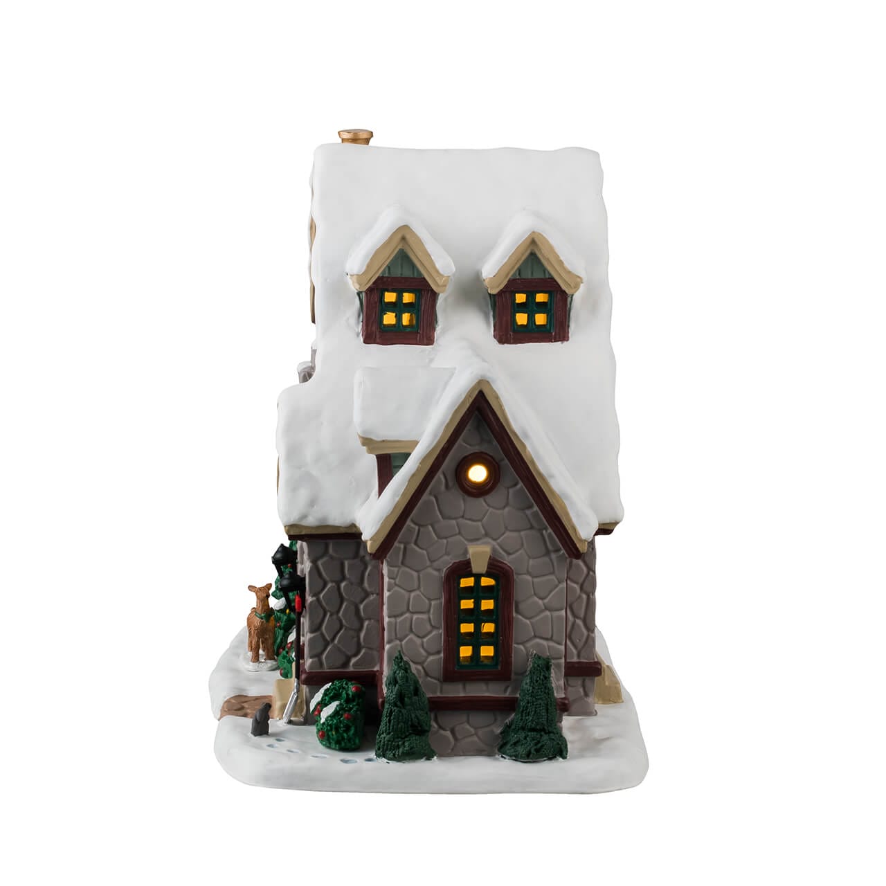 lemax-white-christmas-maison-lumineuse-enneig-e-village-caddington image 3