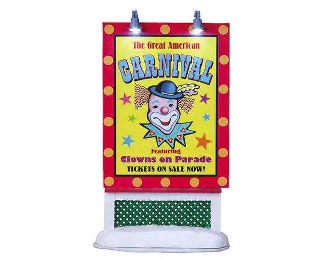 lemax-carnival-sign-enseigne-lumineuse-carnaval-miniature image 1