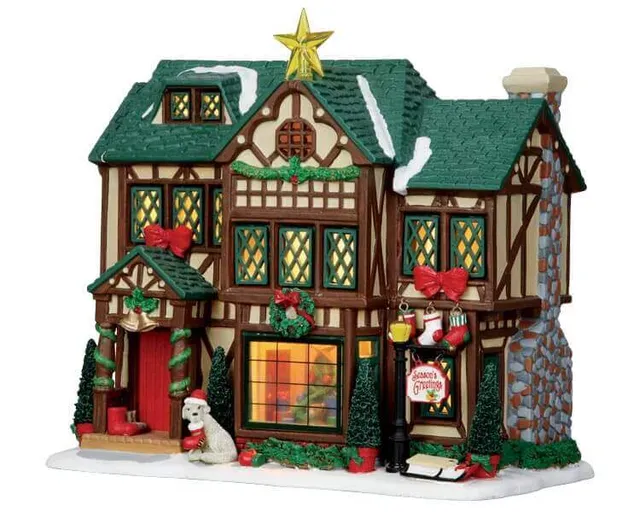 lemax-tudor-style-house-maison-miniature-lumineuse image 1