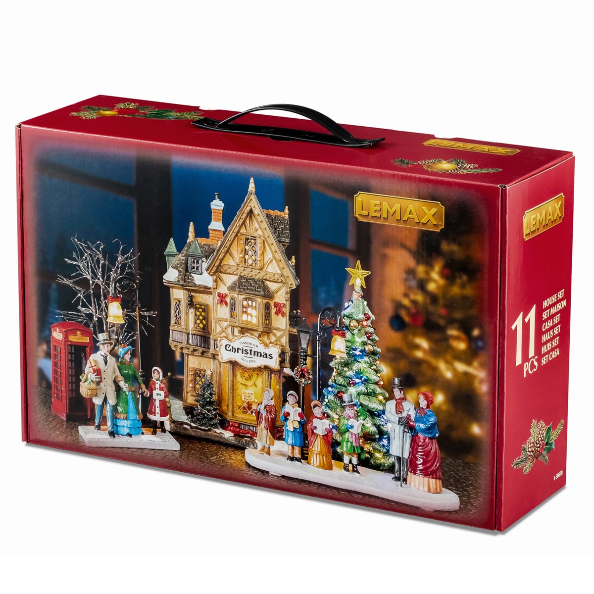 lemax-caddington-tannenbaum-christmas-shoppe-set-boutique-de-no-l-avec-choristes image 2