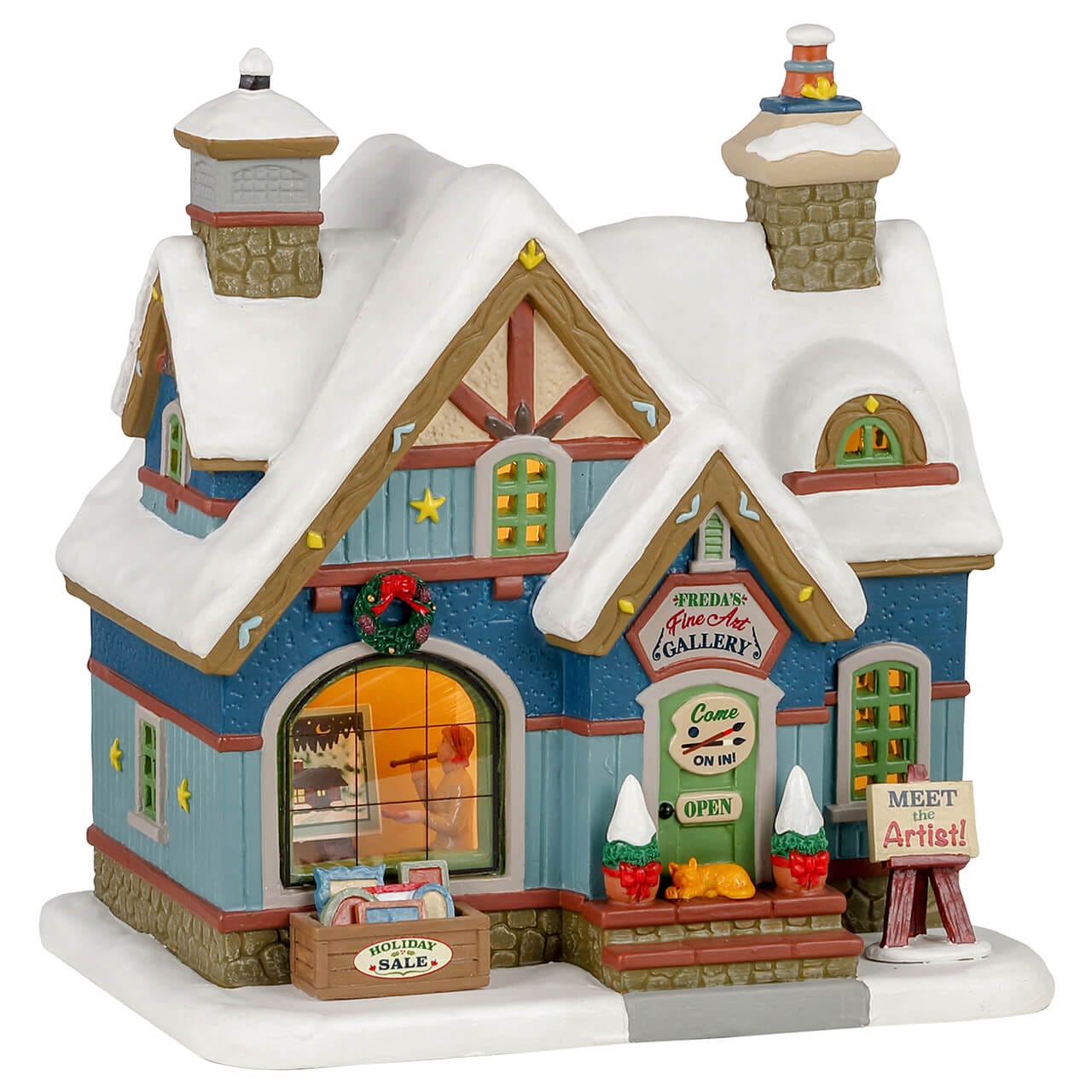 lemax-freda-s-fine-art-galerie-d-art-miniature-lumineuse-village-de-no-l image 4