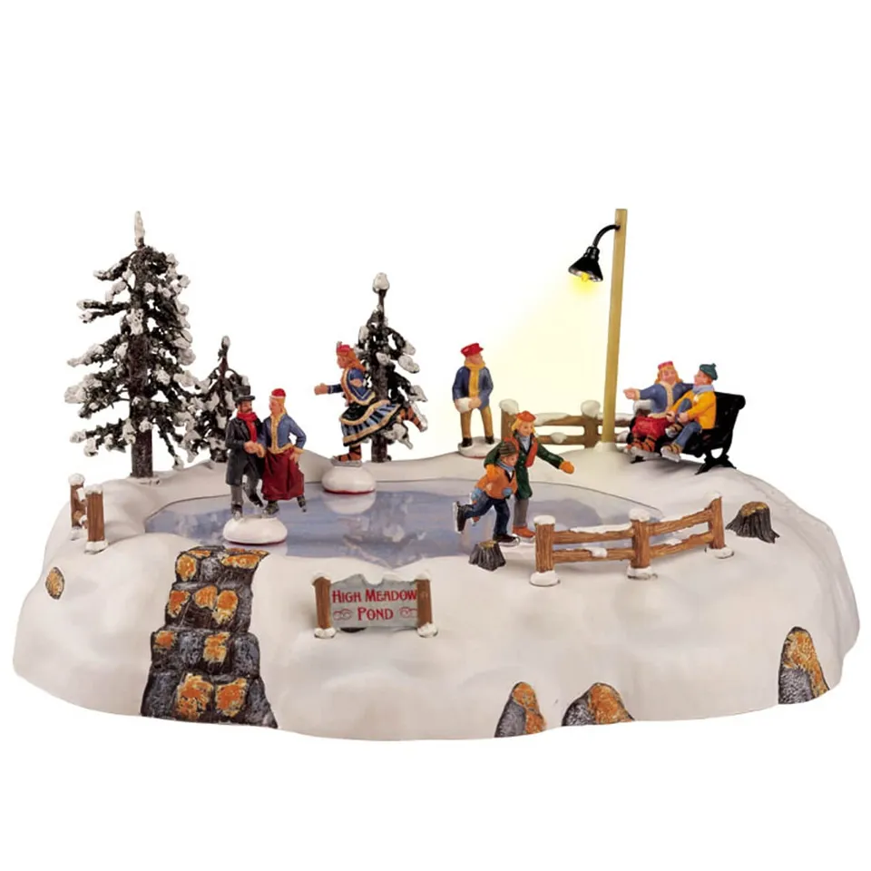 lemax-high-meadow-skating-pond-tang-de-patinage-lumineux image 1