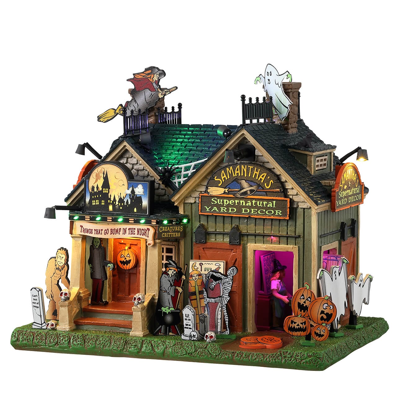 lemax-samantha-s-supernatural-boutique-halloween-spooky-town-lumineuse image 1