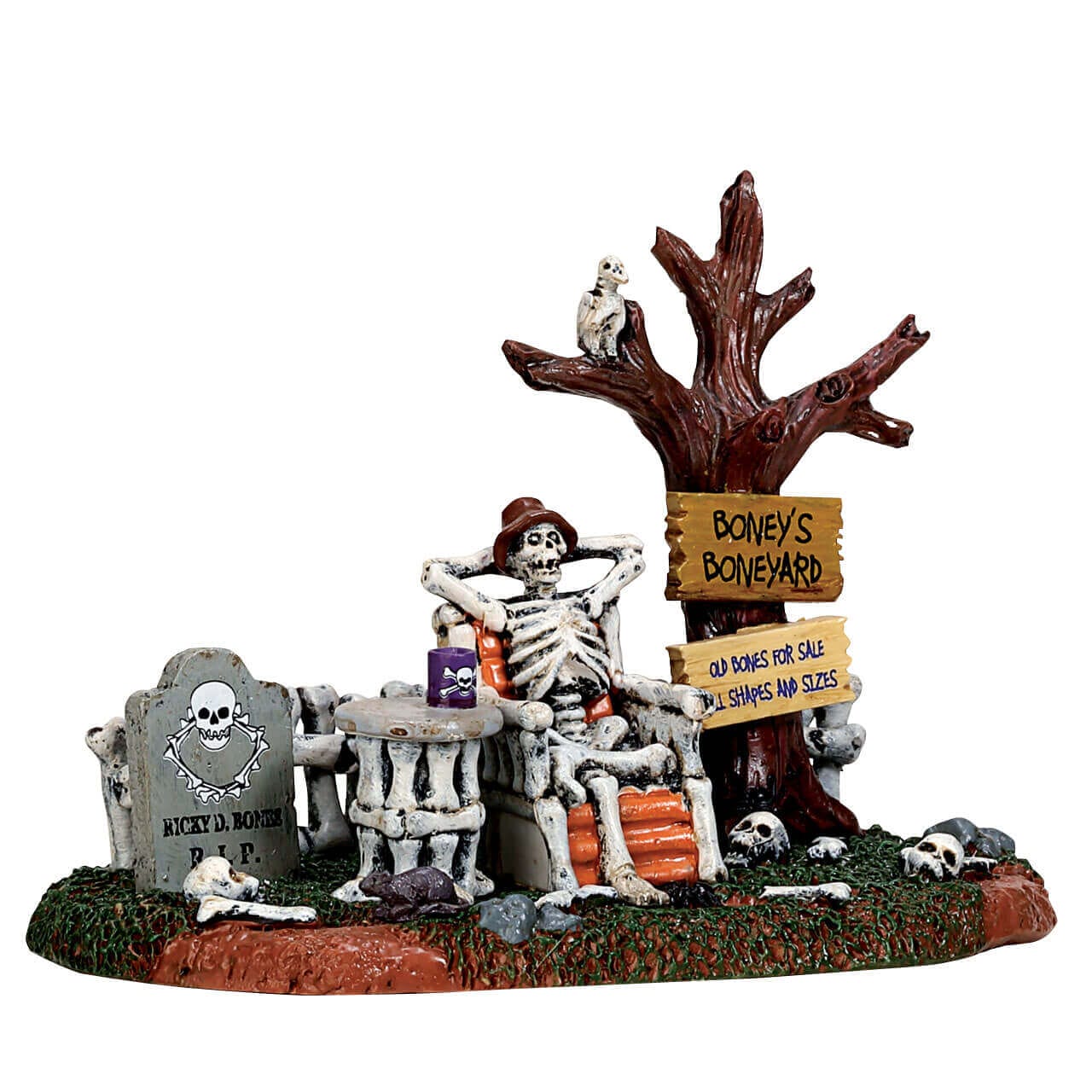 lemax-welcome-to-the-boneyard-d-cor-figurine-spooky-town-halloween image 1