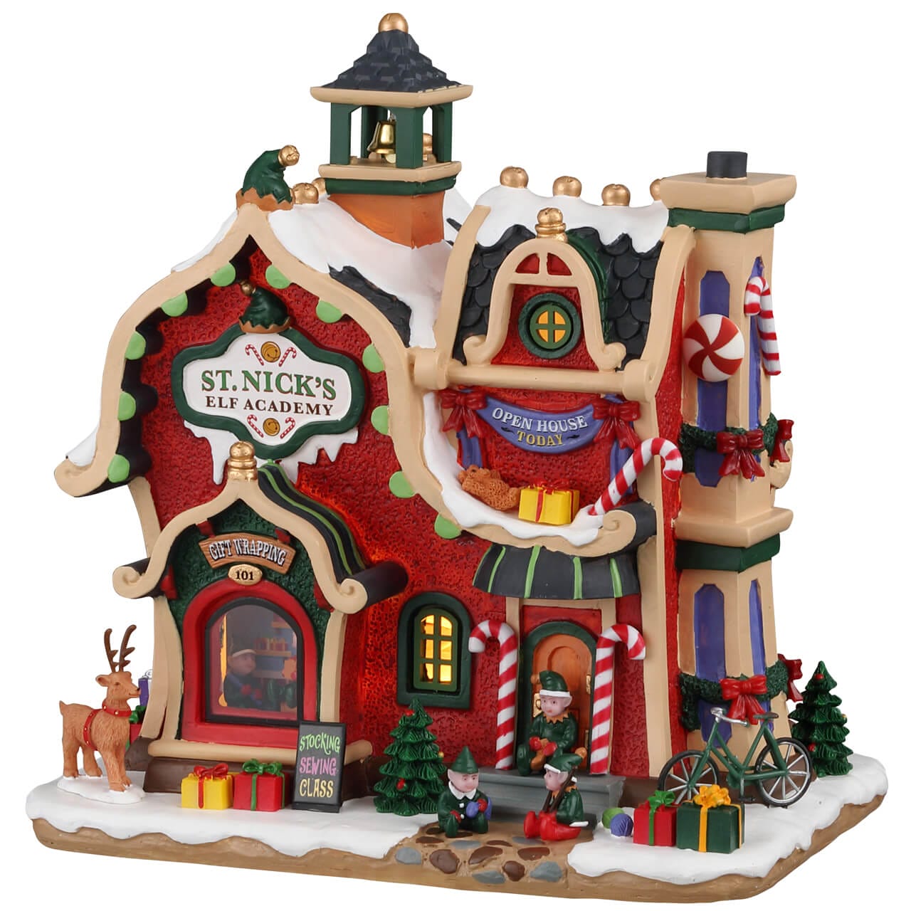 lemax-st-nick-s-elf-academy-b-timent-lumineux-de-no-l image 1