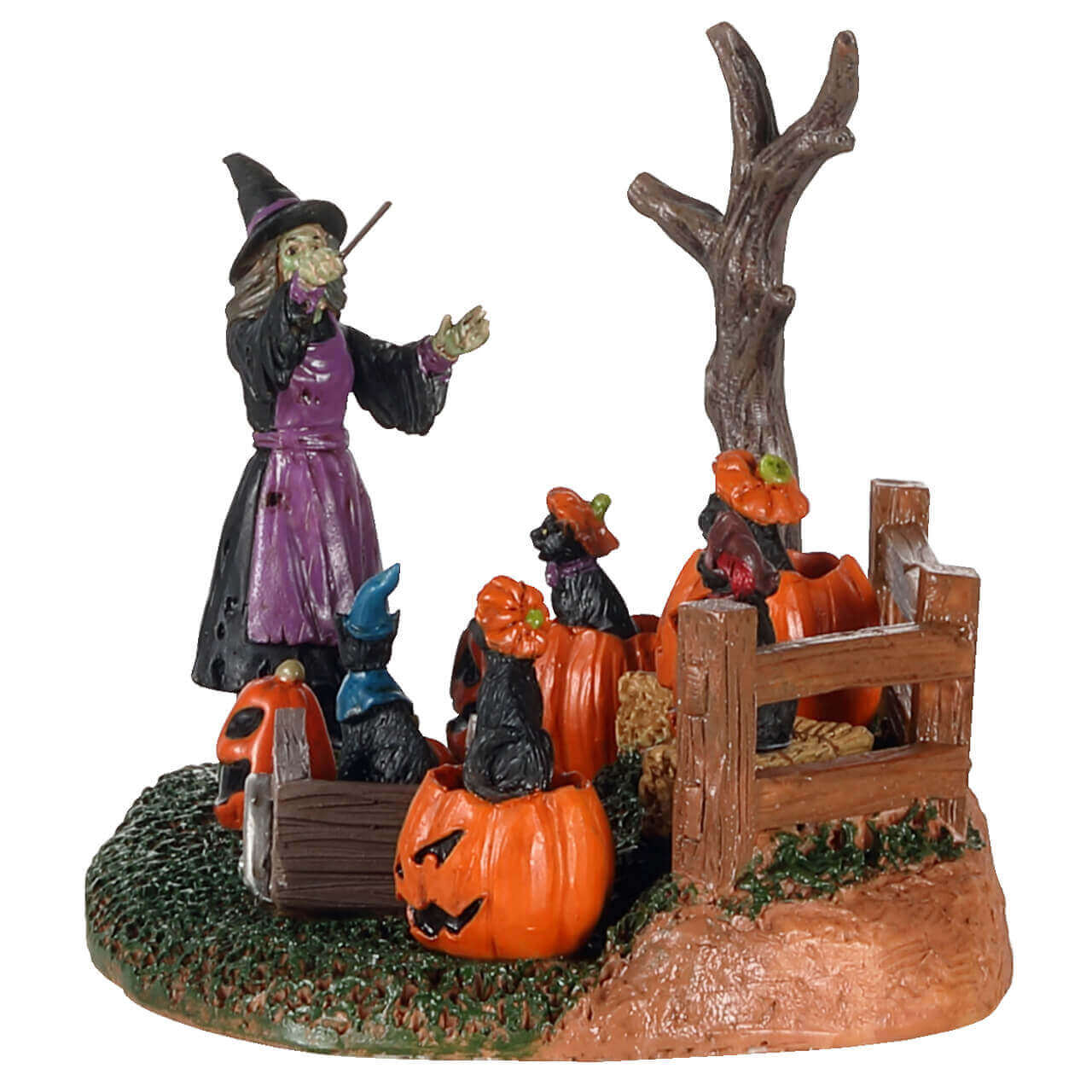 lemax-frightful-feline-choir-ch-ur-chats-halloween-lumineux image 3