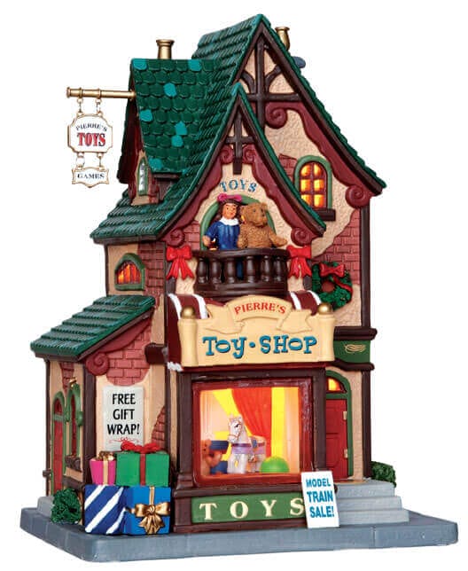 lemax-pierre-s-toy-shop-boutique-miniature-lumineuse-de-village-de-no-l image 1