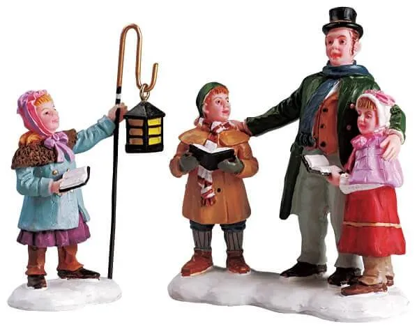 lemax-carolers-quartet-set-of-2-figurines-choristes-village-de-no-l image 1