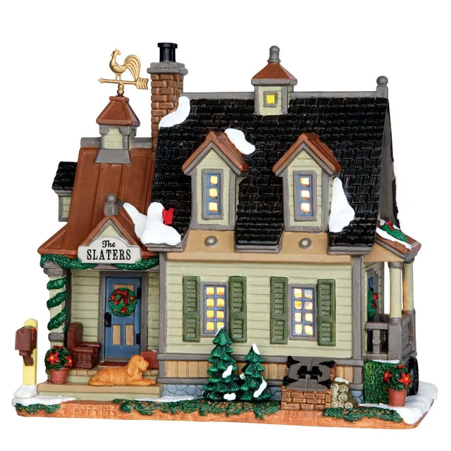 lemax-slater-s-homestead-maison-ferme-miniature-lumineuse-village-no-l image 1