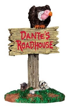 lemax-roadhouse-sign-panneau-enseigne-miniature-spooky-town image 2