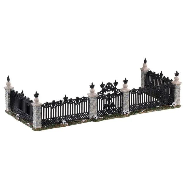 lemax-bat-fence-gate-portail-barri-re-chauve-souris-halloween image 1