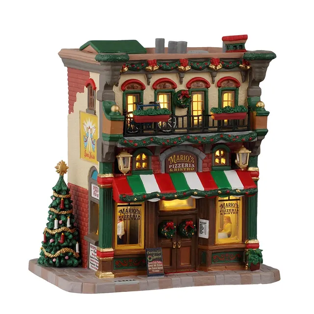 lemax-mario-s-pizzeria-bistro-restaurant-miniature-lumineux-caddington image 1
