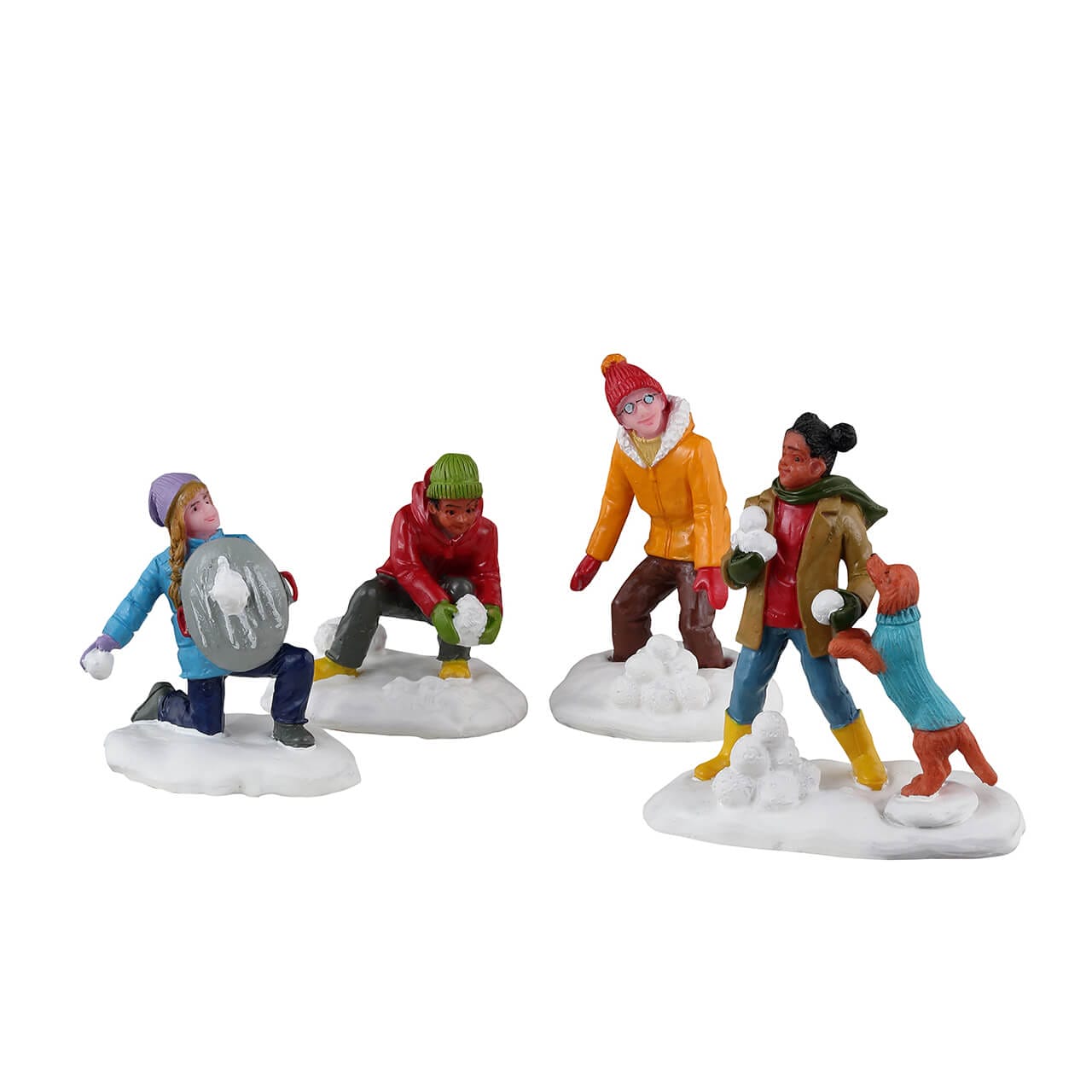 lemax-snowball-battles-figurine-bataille-de-boules-de-neige-village-de-no-l image 2